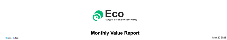 Eco email report header